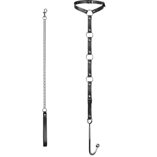 5853 Anal with Collar and Hook EverydayUse Leash Kinky 1010